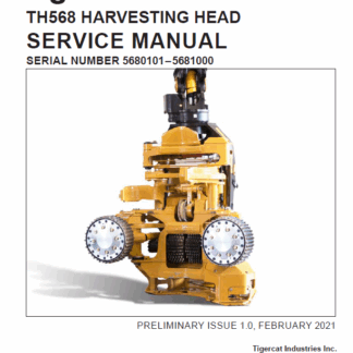 Tigercat TH568 Harvesting Head Service Repair Manual PDF Download